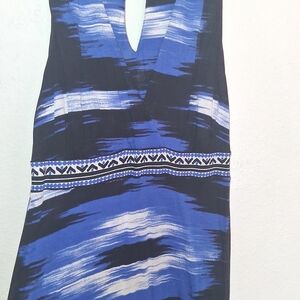 INC International Concepts Blue and Black Maxi Dress